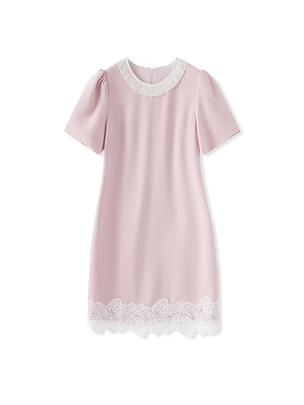 Beaded Lace Slimming Dress