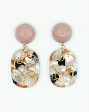 Pearl Handmade Resin Earrings