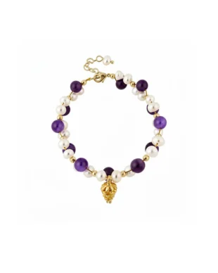 18k Real Gold Electroplated Beaded Bracelet