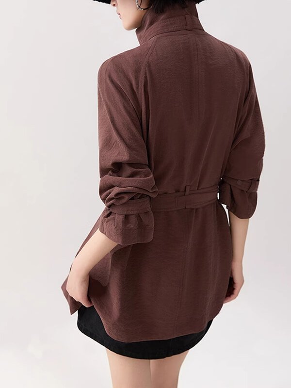 Aromatherapy-infused slouchy duster, 18mm silk with weighted corners and jasmine microcapsules