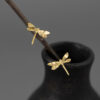 S925 Sterling Silver Mini Dragonfly Ear Clip