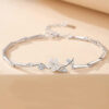 S925 Silver Cherry Blossom Bracelet