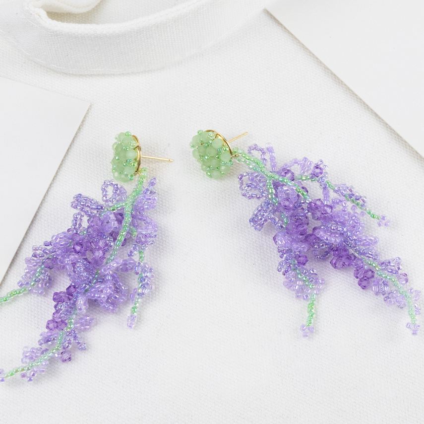 Handmade beaded summer flower earrings tutorial