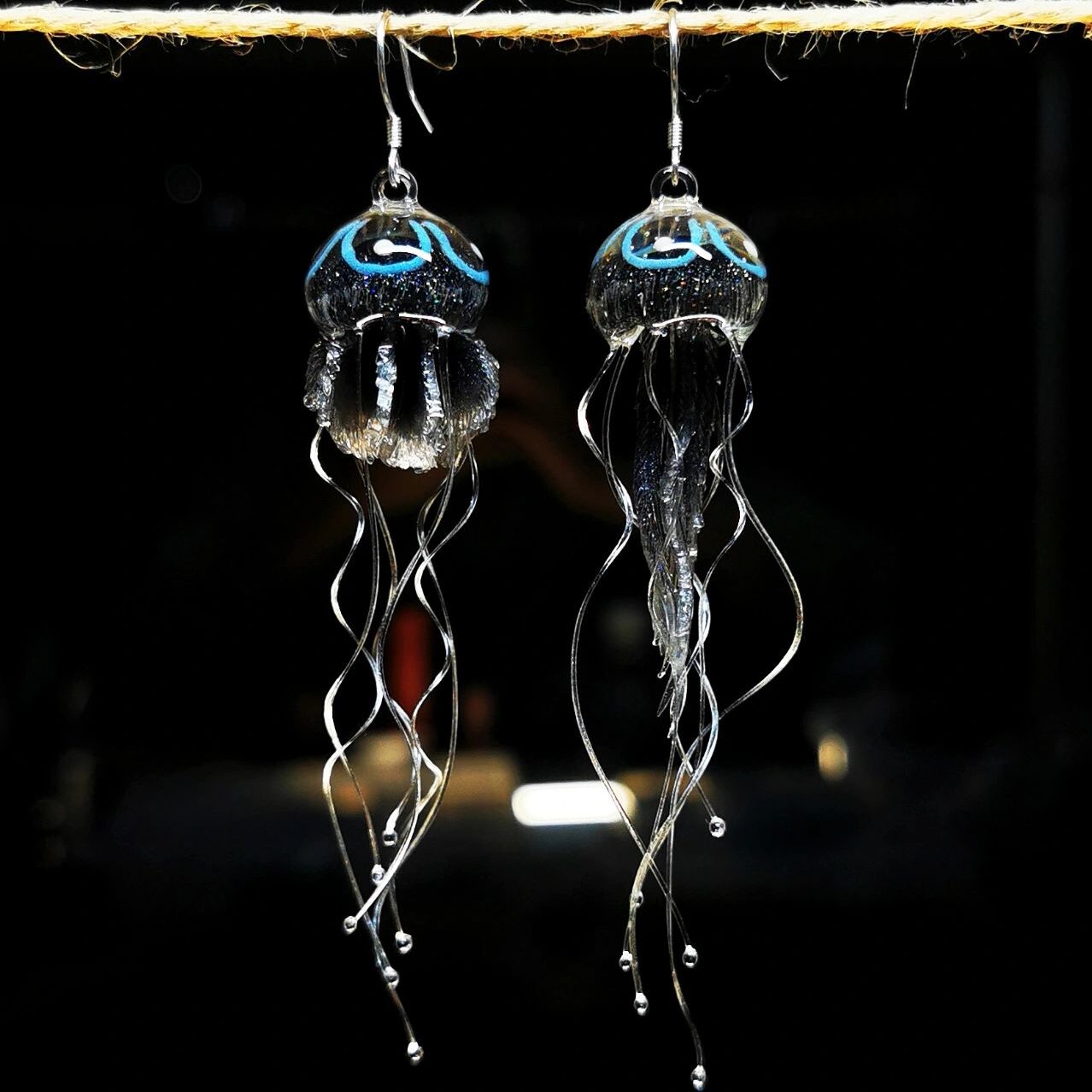 handmade jellyfish earring