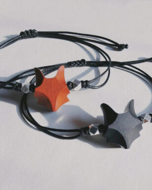 Handmade Sandalwood Little Fox Bracelet