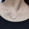 S925 Silver Fishtail Freshwater Pearl Necklace