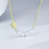 S925 Silver Fishtail Freshwater Pearl Necklace