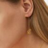 S925 Silver Greek Classical Lyre Earrings