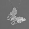 S925 Silver Hollow Butterfly Pendant