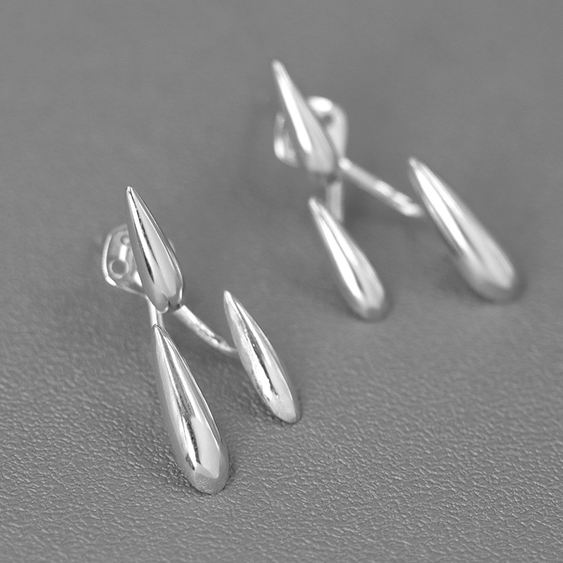 S925 Silver Suspension Raindrop Earrings