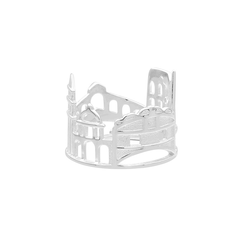 S925 Silver Venetian Classic Architecture Ring