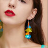 Colorful Flower Sequin Earrings