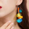 Colorful Flower Sequin Earrings