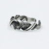 999 Silver Driftwood Couple Open Ring