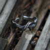 999 Silver Driftwood Couple Open Ring