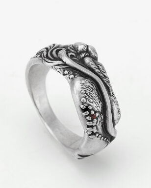 999 Silver Tiger Ring