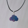 Hand Stabilized Wood Cloud Necklace