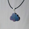 Hand Stabilized Wood Cloud Necklace