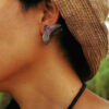 Handmade Butterfly Wing Stud Earrings