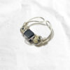 Handmade Natural Stone Wire Wrap Open Ring