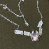 Handmade S925 Silver Rabbit Mask Necklace Bracelet
