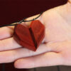 Handmade Sandalwood Heart Shaped Couple Necklace