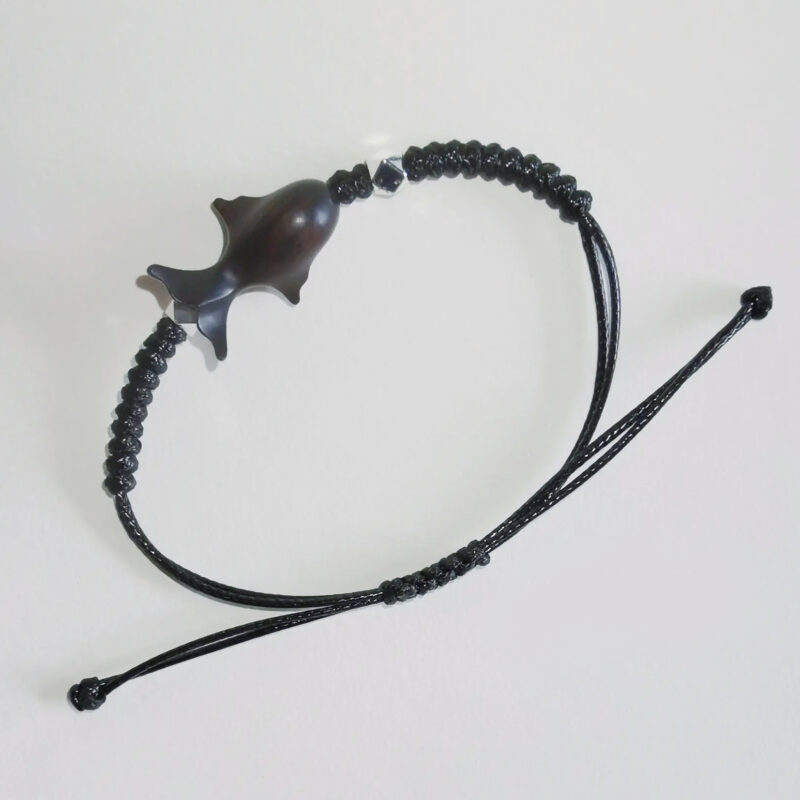 Handmade Sandalwood Small Whale Bracelet