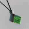 Handmade Stabilized Wood Square Necklace