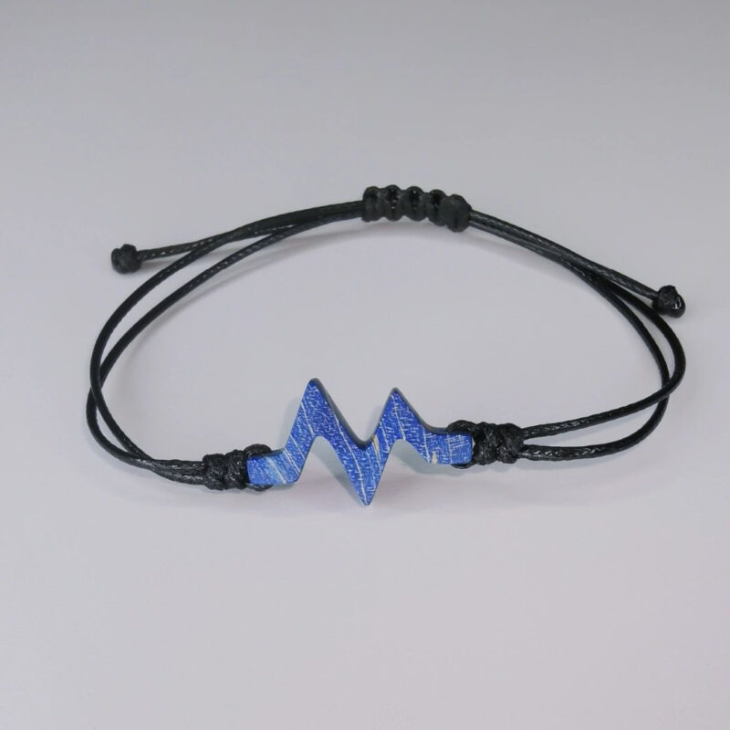 Heartbeat Stabilized Wood Bracelet