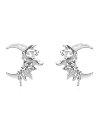 Natural Shell Moon Stud Earrings