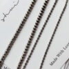 S925 Silver Bead Bean Chain