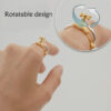 S925 Silver Cute Simulation Faucet Open Ring