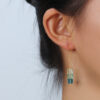 S925 Silver Gradient Crystal Glass Earrings