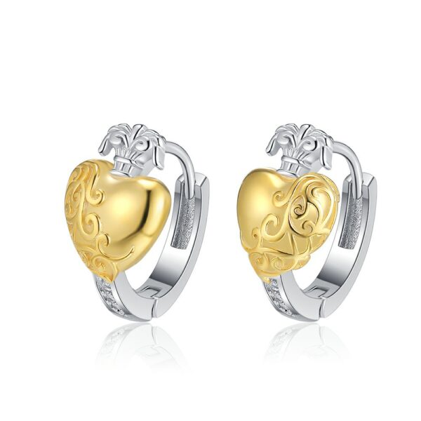 S925 Silver Heart Earrings