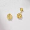 S925 Silver Mismatched Crinkle Dried Fruit Stud Earrings
