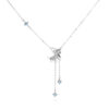 S925 Silver Natural Shell Moon Tassel Necklace