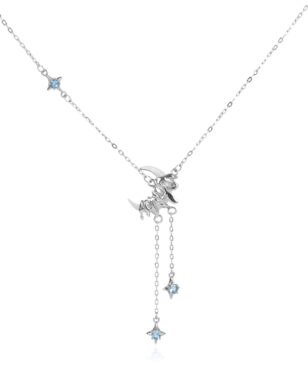 S925 Silver Natural Shell Moon Tassel Necklace