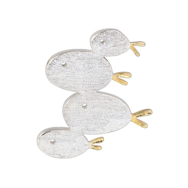 S925 Silver Small Fish Stud Earrings Pendant