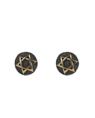S925 Silver Vintage Hexagram Stud Earrings