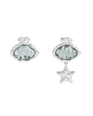 Shell Star Mismatched Stud Earrings