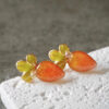 Handmade Epoxy Carrot Stud Earrings