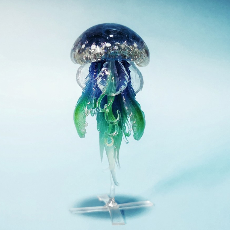Handmade Resin Seed of the Soul Jellyfish Earrings