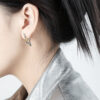 S925 Silver Irregular Star Design Earrings