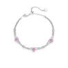 Pink Heart Zircon Bracelet