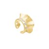 S925 Silver Simple Folds Inlaid Zircon Ear Clips
