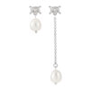 S925 Sterling Silver Pearl Mismatched Stud Earrings