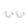 S925 Sterling Silver Pearl Round Bead Stud Earrings