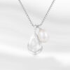 S925 Sterling Silver Rupert's Tears Baroque Pearl Necklace
