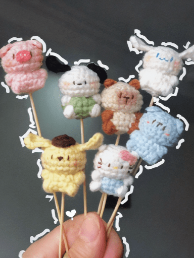 Crochet Gummy Bear Illustration