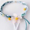 Handmade Beaded Glaze Flower Necklace